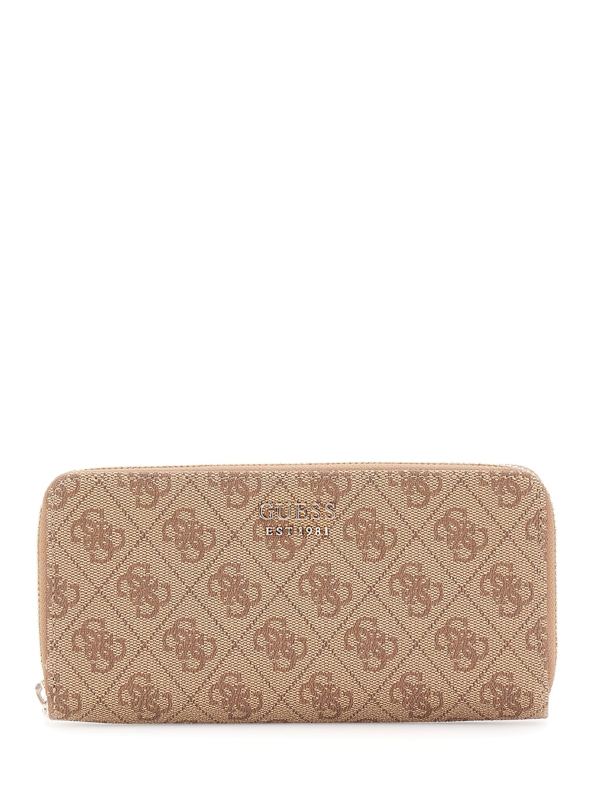 Portafoglio lungo Guess donna logo all over con zip