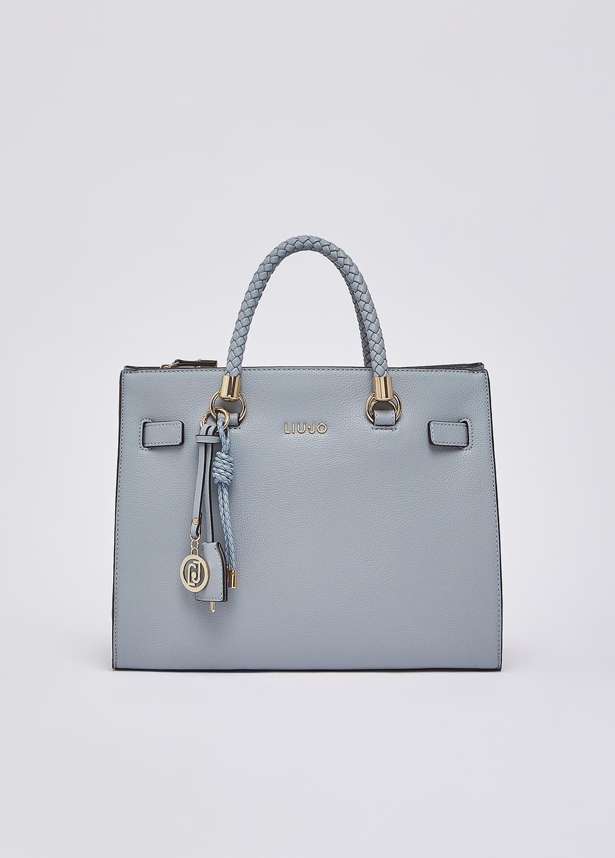 Borsa a mano Liu Jo con manici intrecciati e tracolla removibile Cloud TU | Giò Fashion