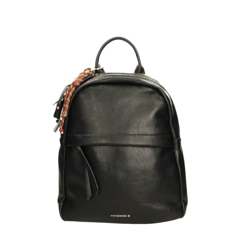 Zaino Vivienne D donna compatto design moderno pratico quotidiano Nero TU | Giò Fashion