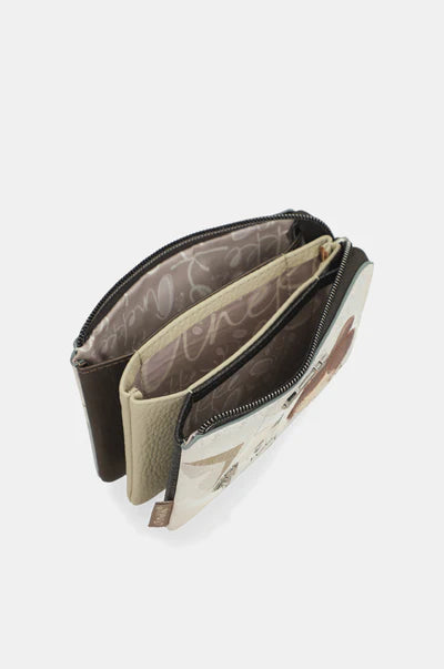 Portamonete donna Anekke compatto con zip organizer Beige TU | Giò Fashion