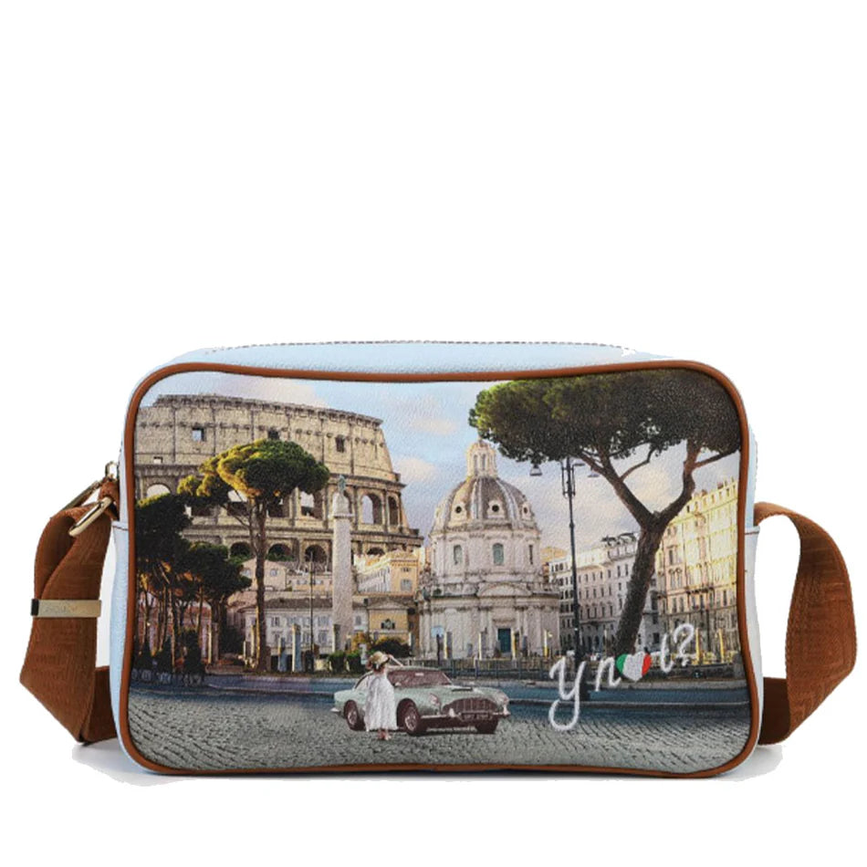 Borsa a tracolla YNot con stampa artistica