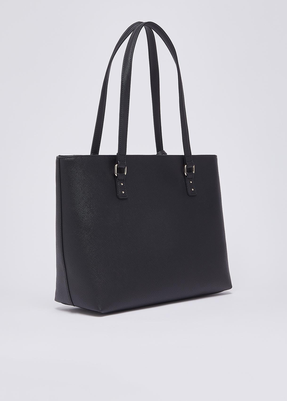 Borsa shopper Liu Jo da donna elegante capiente con doppio manico NERO TU | Giò Fashion
