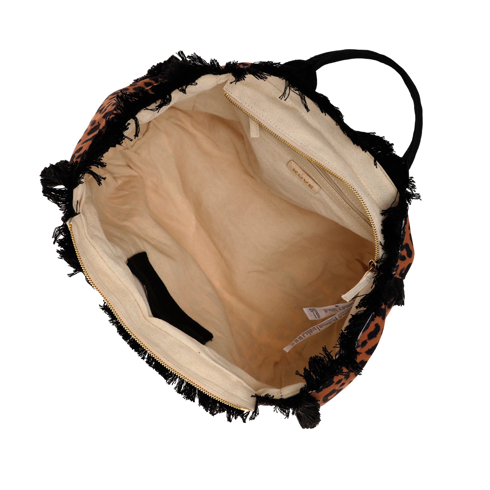 Borsa mare Kuve' Nautilius Leopard in ecopelle