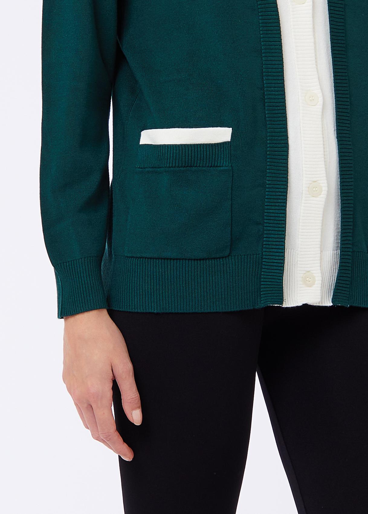 Liu Jo Cardigan Donna Aperto in Maglia con Tasche