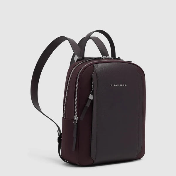 Piquadro zaino in pelle con scomparto per iPad Pro 12.9" e protezione RFID