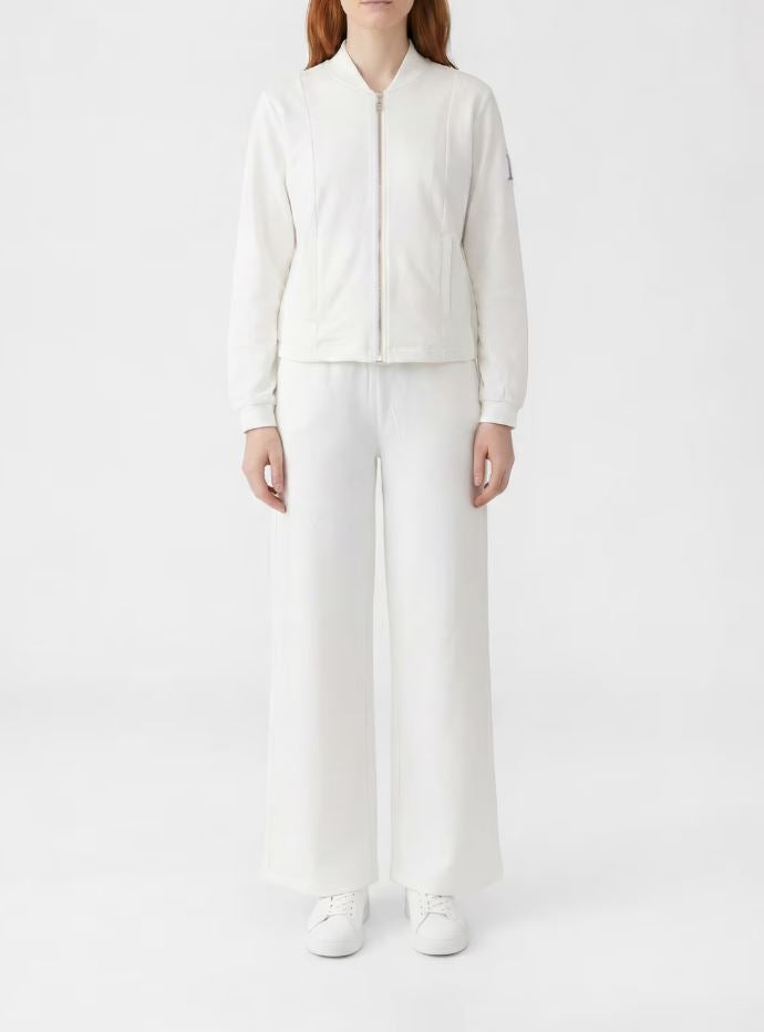 Pantaloni Liu Jo donna a gamba ampia con vita elasticizzata Bianca S | Giò Fashion