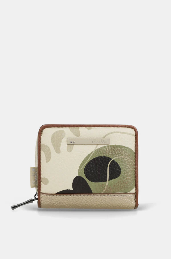 Portafoglio Piccolo Anekke Donna con Zip e Porta Carte Beige TU | Giò Fashion