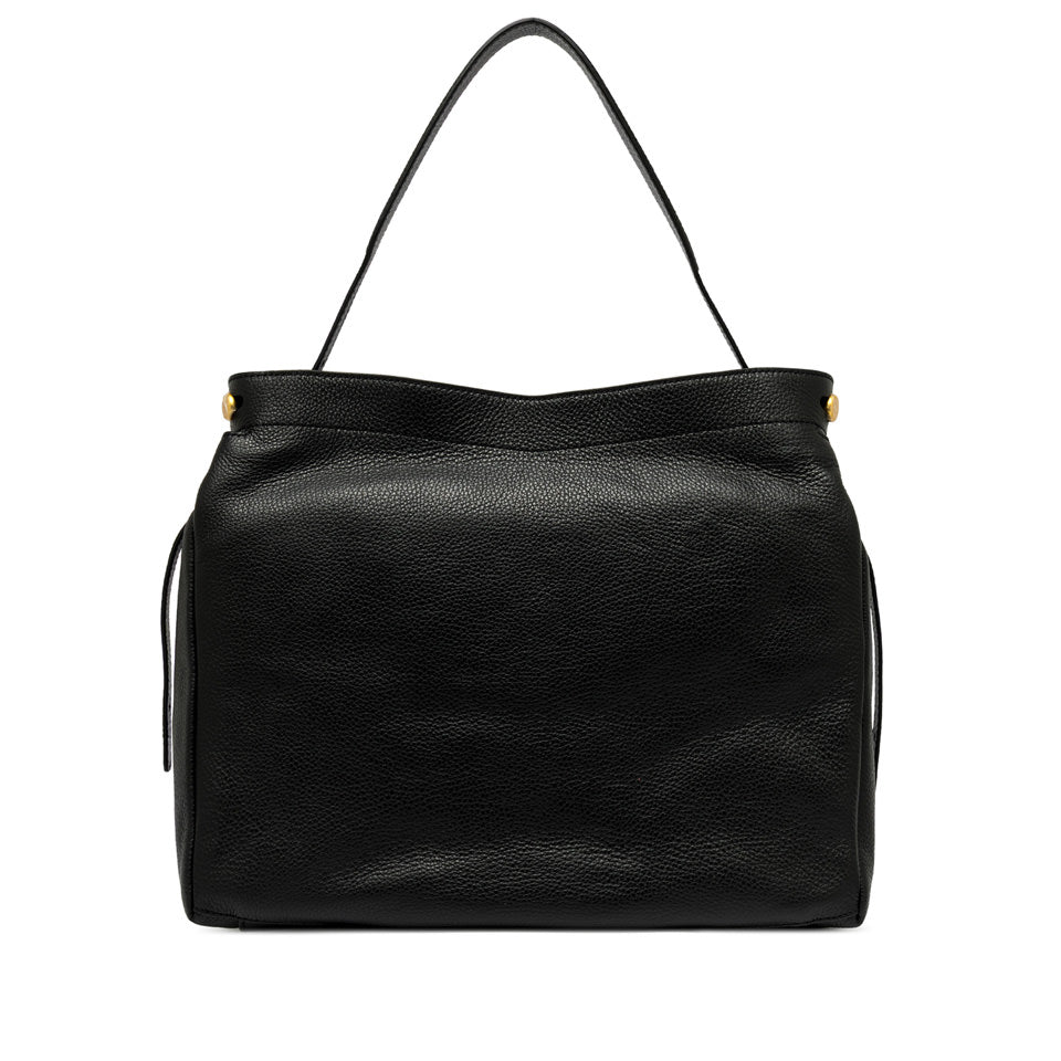 Borsa a spalla Gianni Chiarini Ottavia in pelle con doppia portabilità NERO TU | Giò Fashion