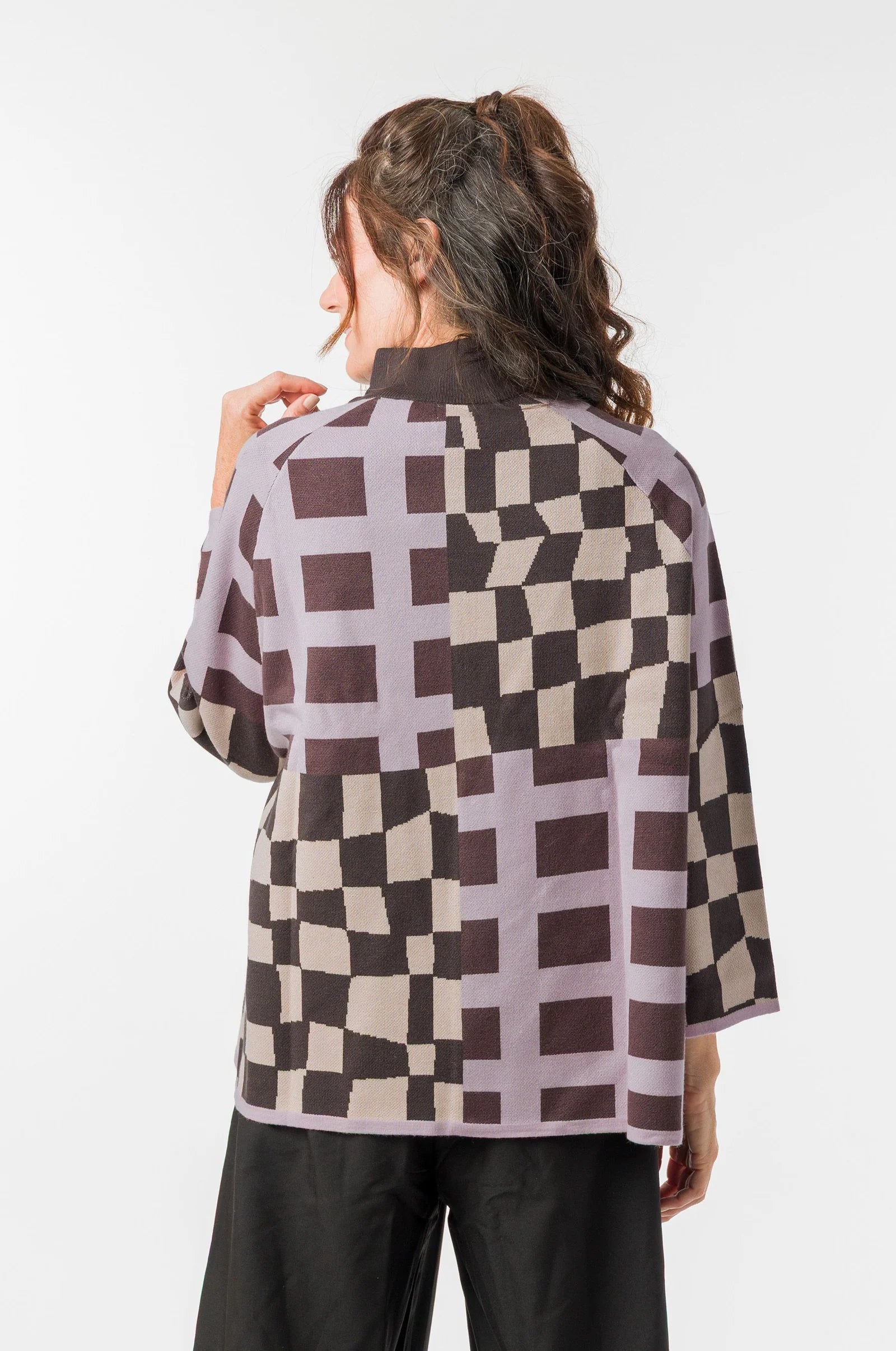 Cardigan Donna Anekke in Maglia con Stampa Artistica