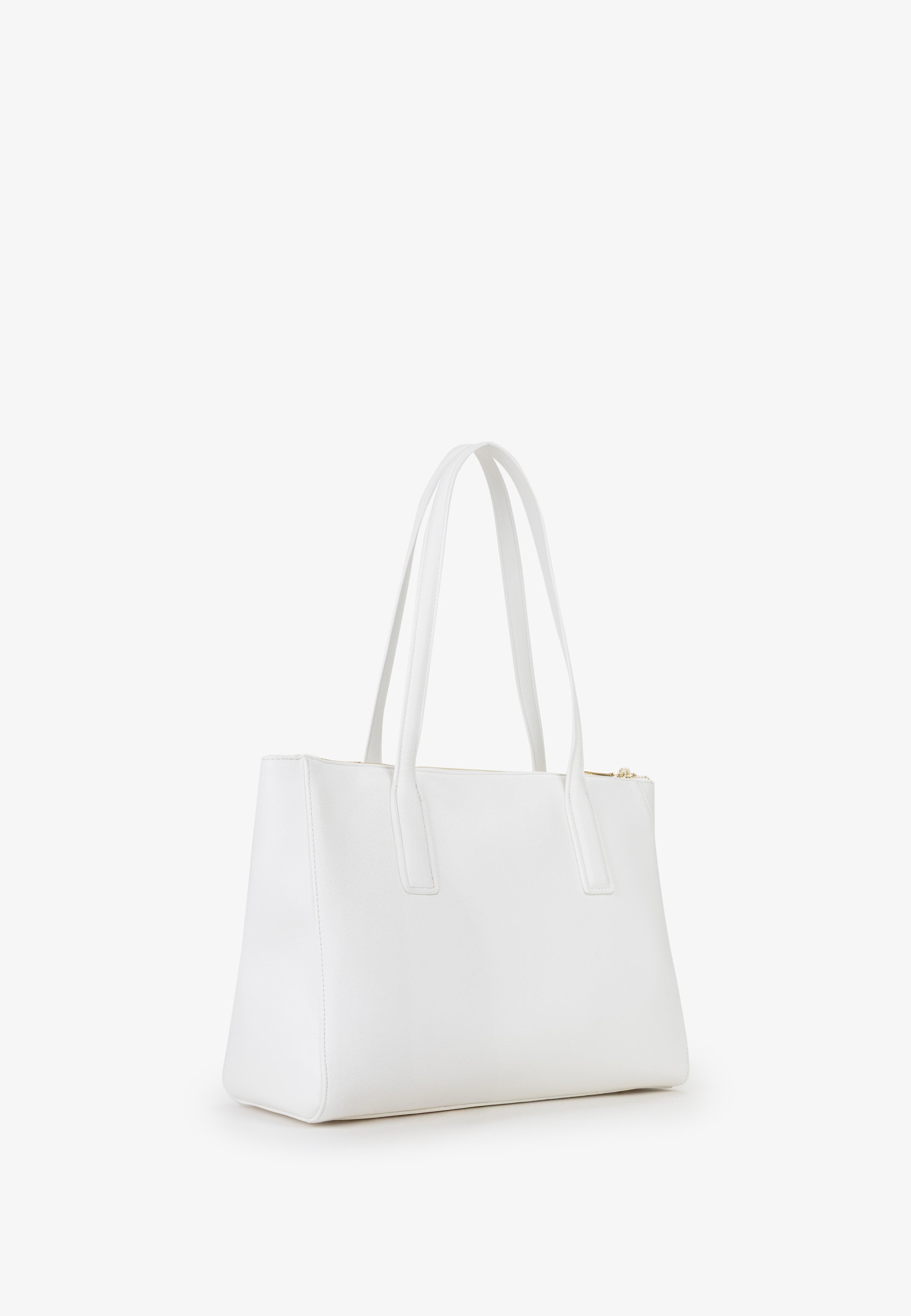 Borsa shopping donna Mario Valentino elegante con doppi manici e charm decorativi Bianco TU | Giò Fashion