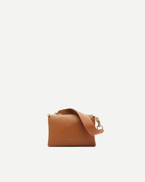 Borsa a tracolla Biasia in pelle con maxi tracolla removibile CUOIO TU | Giò Fashion