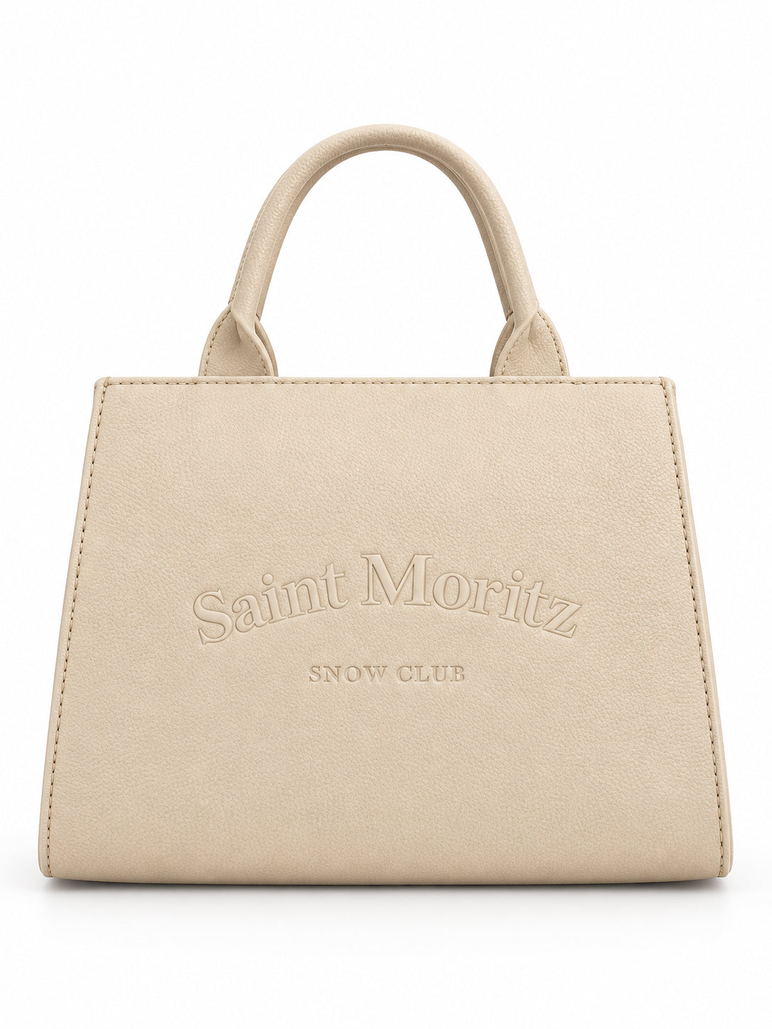 Borsa a Mano Kuvé con Logo Saint Moritz in Rilievo