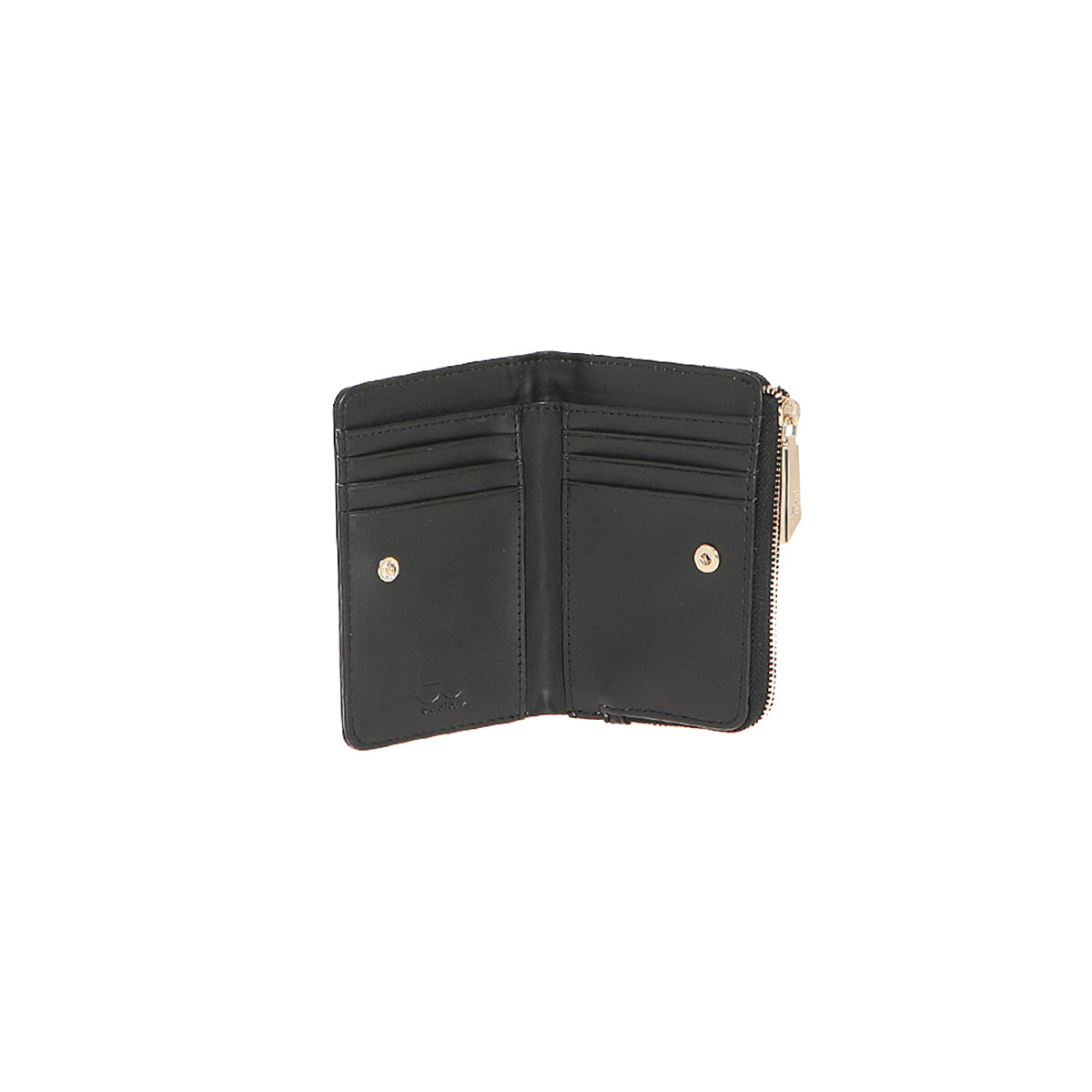 Portafoglio donna By Byblos compatto con chiusura zip per uso quotidiano NERO TU | Giò Fashion