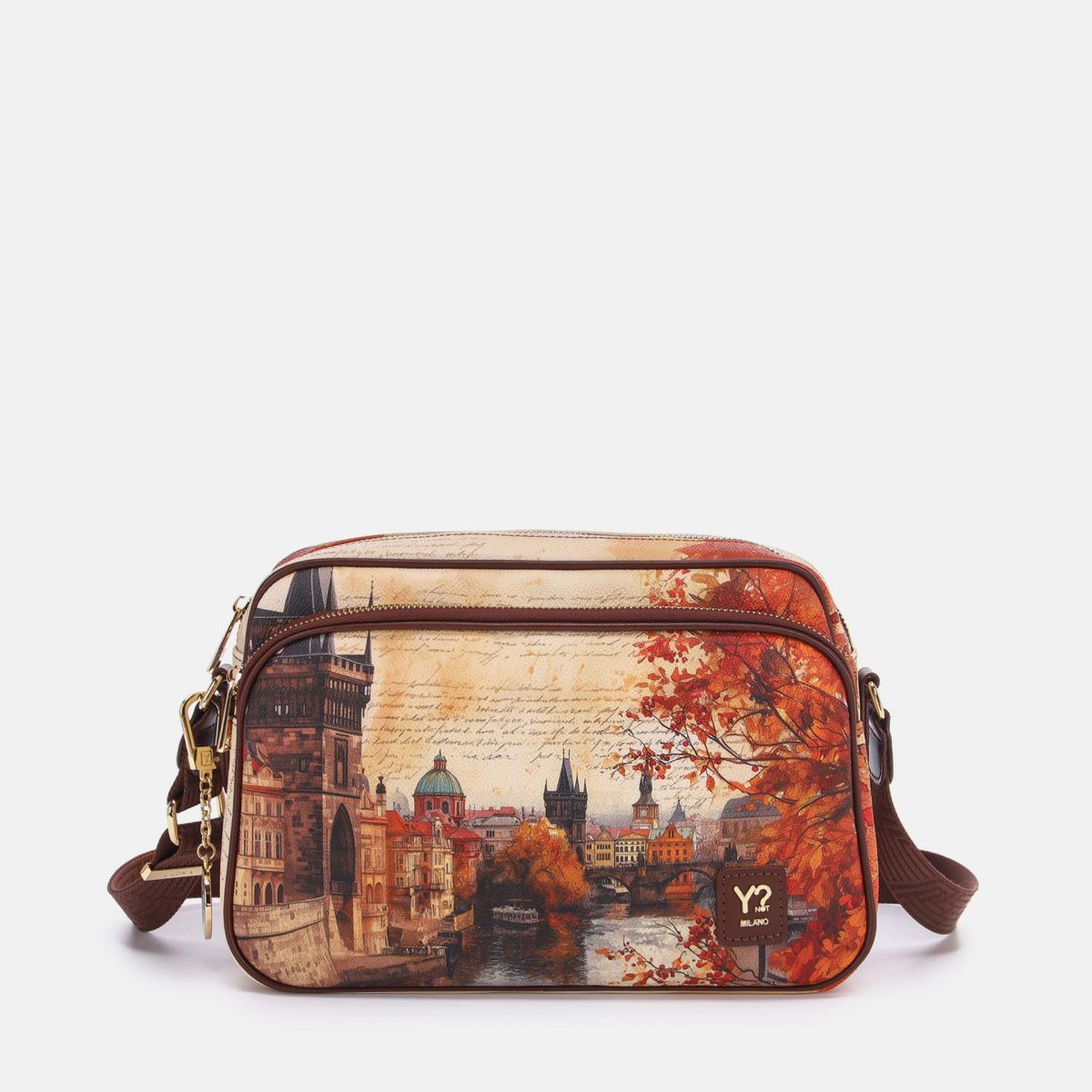 Ynot? Yes Bag Borsa Reporter Donna con Tracolla in Tessuto