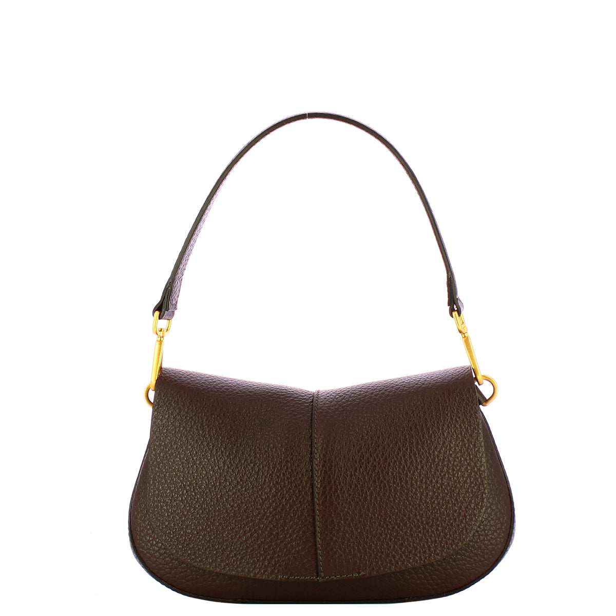 Borsa Gianni Chiarini Helena Round in pelle con doppia tracolla Marrone TU | Giò Fashion