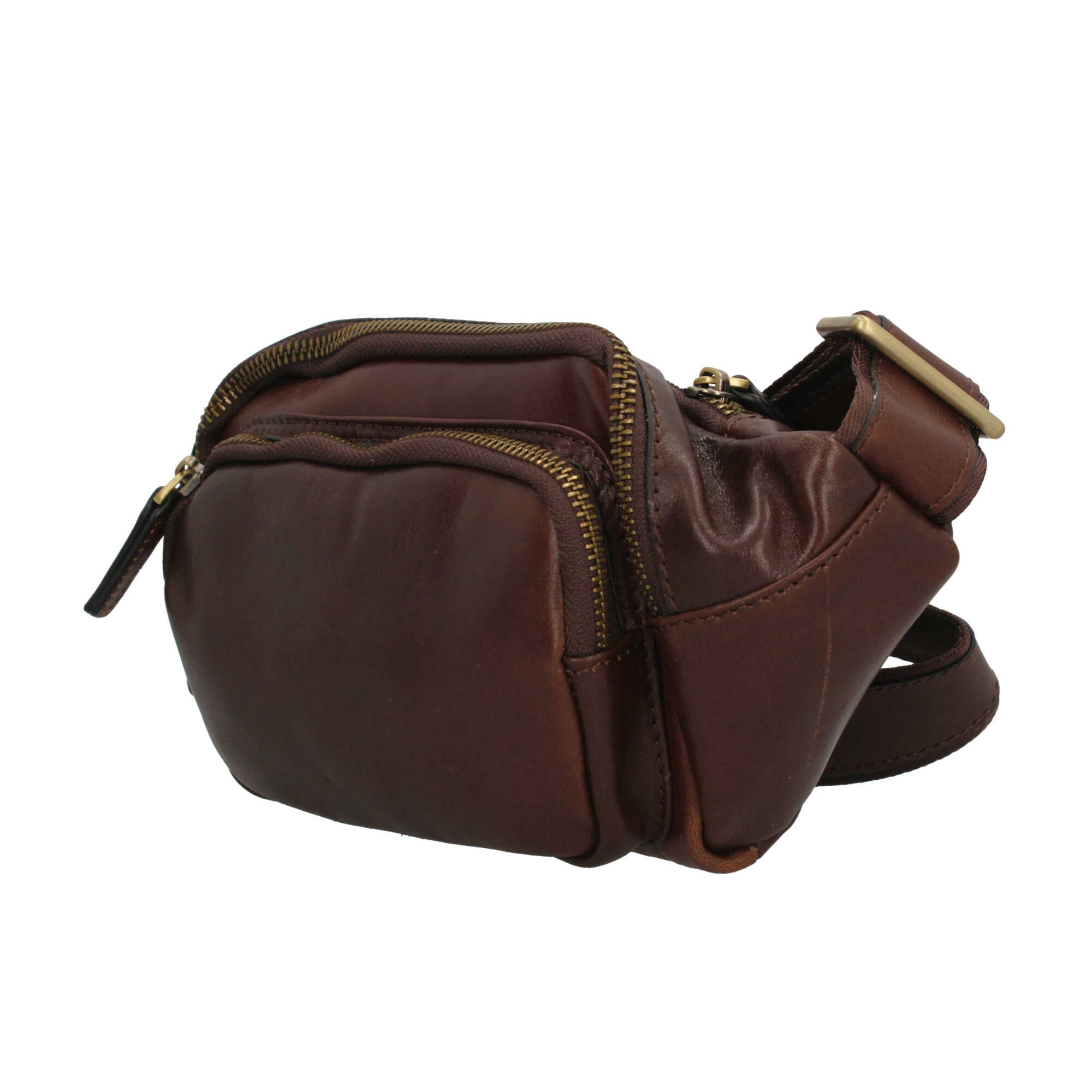 Marsupio in vera pelle artigianale Made in Italy Marrone TU | Giò Fashion
