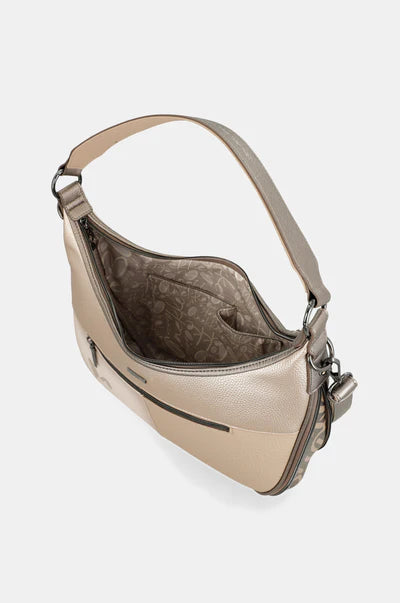 Borsa a spalla donna Anekke con zip e tracolla regolabile Beige TU | Giò Fashion