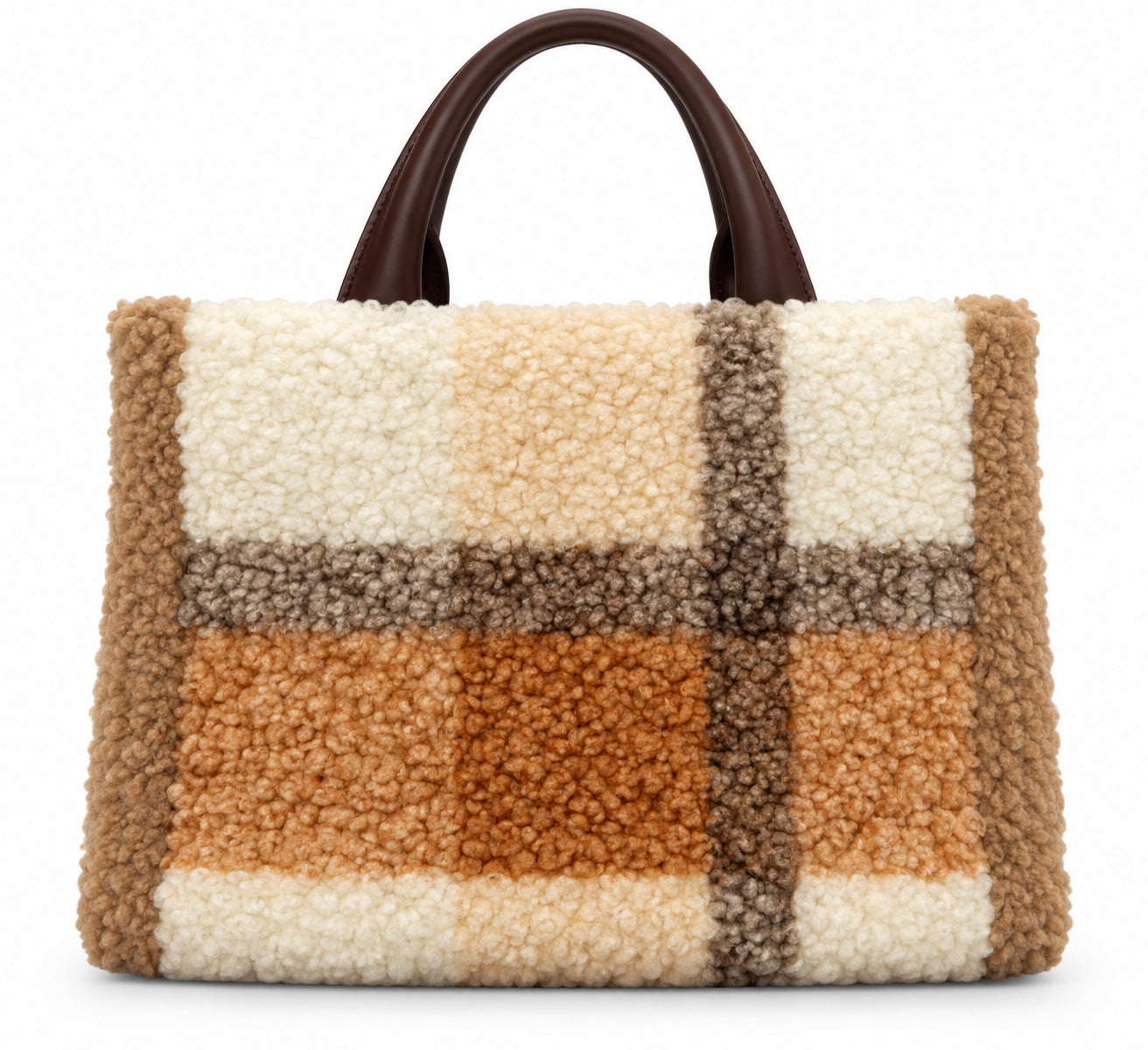 Borsa a Mano Kuvé Saint Moritz Snow Club Effetto Teddy