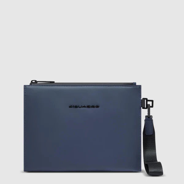 Pochette porta iPad Piquadro in pelle BLU TU | Giò Fashion