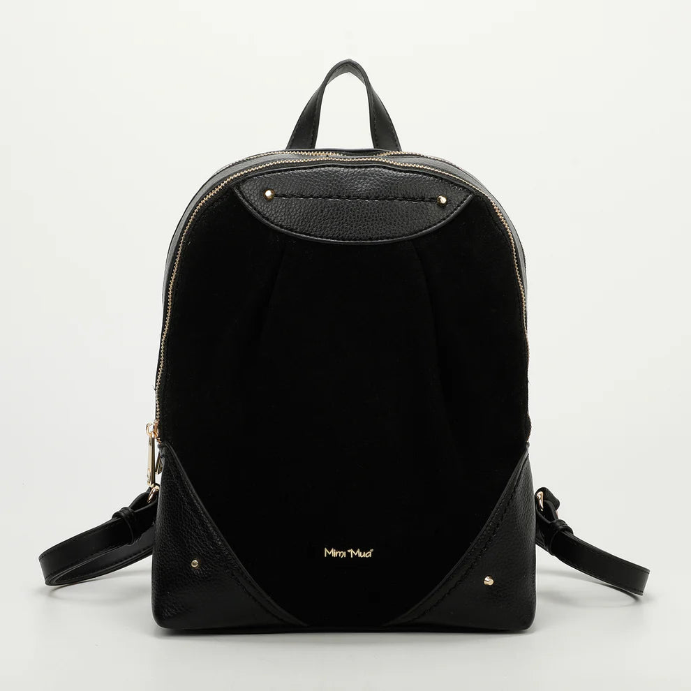Zaino in ecopelle con dettagli eleganti Mimi Mua NERO TU | Giò Fashion