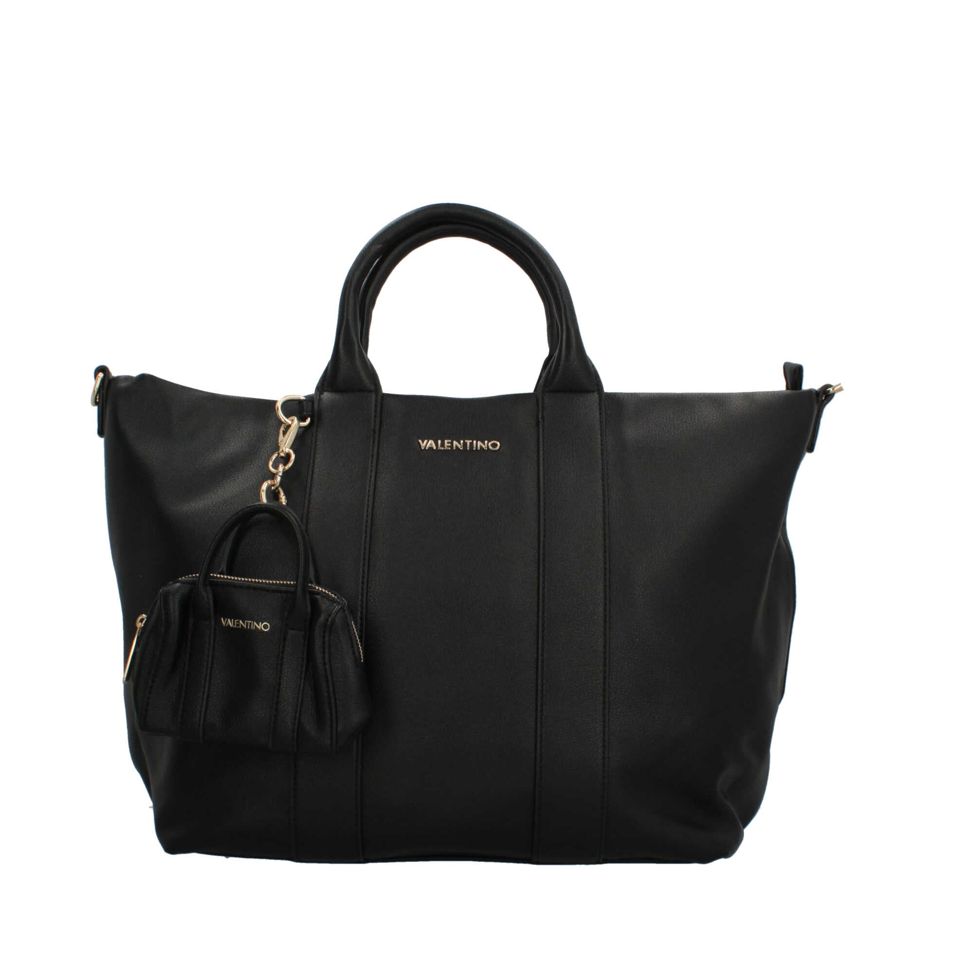 Mario Valentino borsa shopper donna capiente con tracolla NERO TU | Giò Fashion