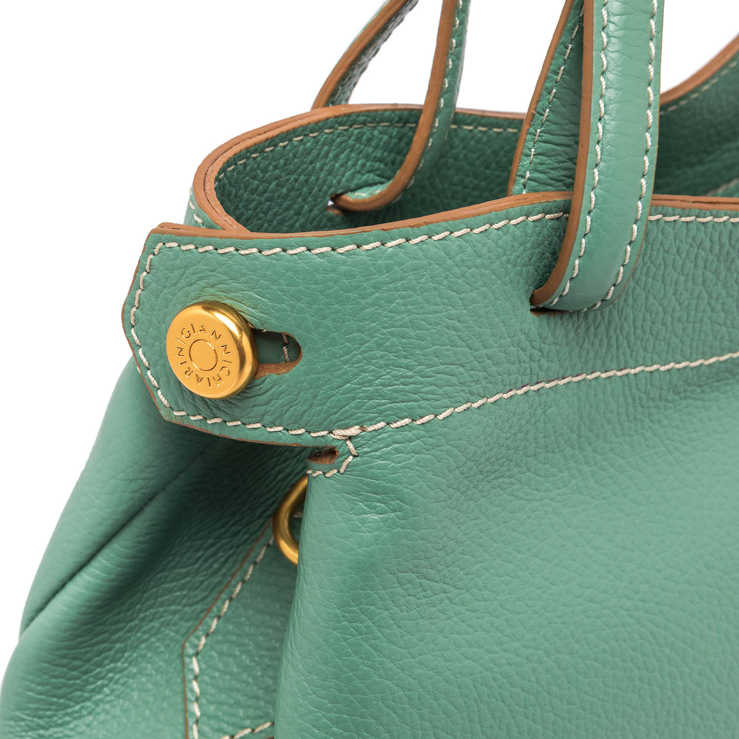 Borsa Gianni Chiarini Ottavia in pelle martellata con tracolla removibile Verde TU | Giò Fashion
