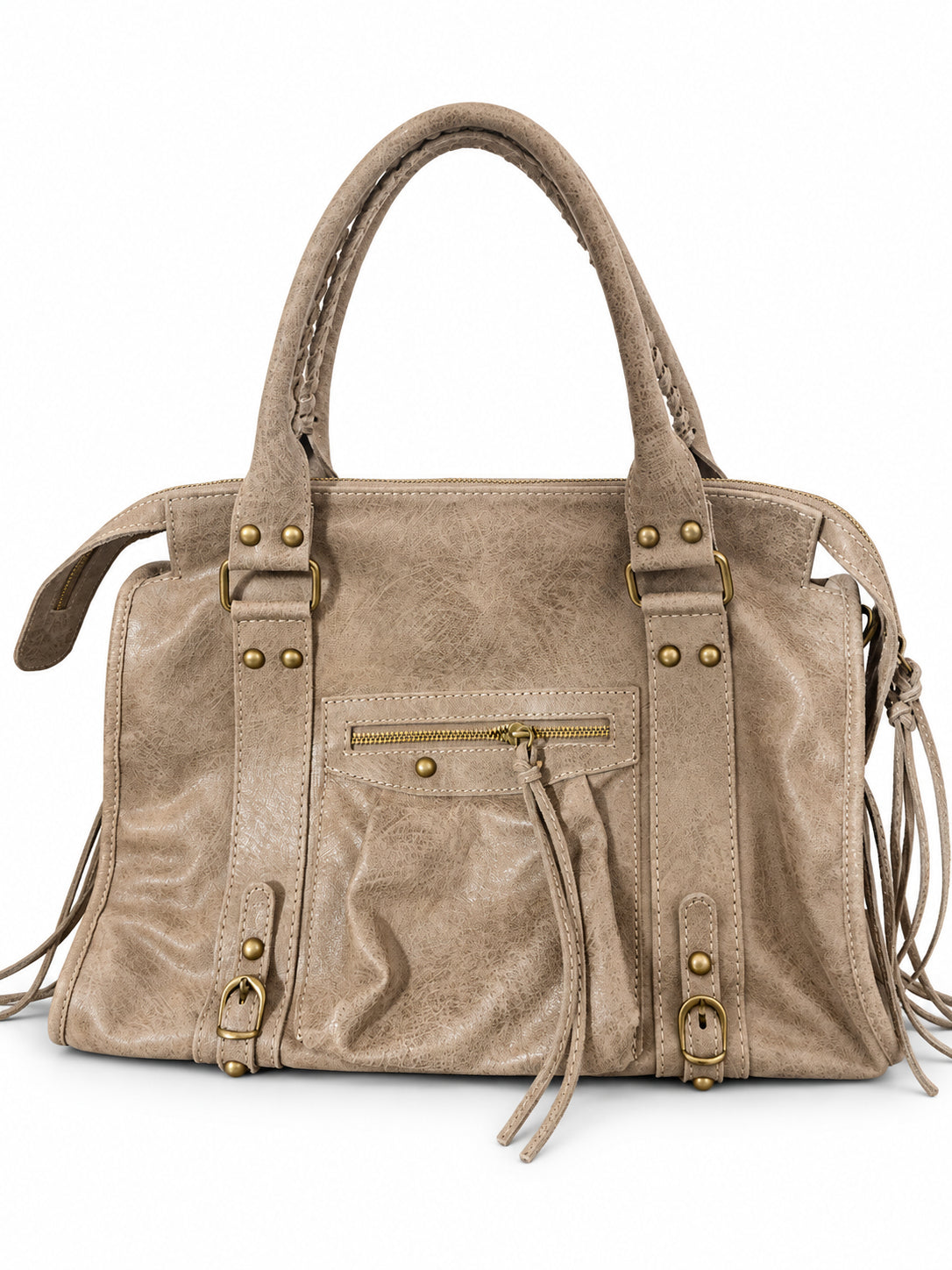 Borsa a mano in vera pelle