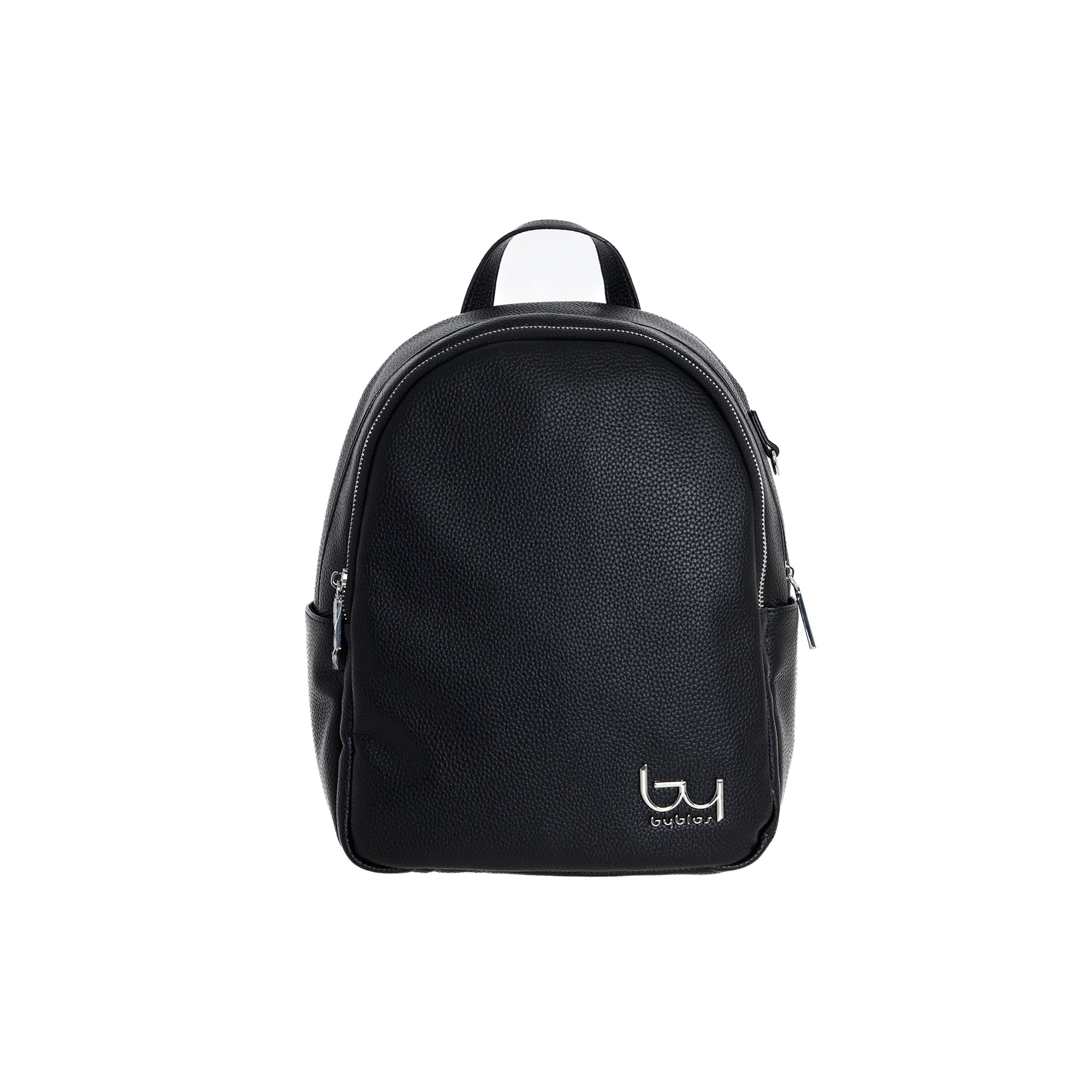Zaino Byblos donna in ecopelle con logo frontale design minimal elegante Nero TU | Giò Fashion