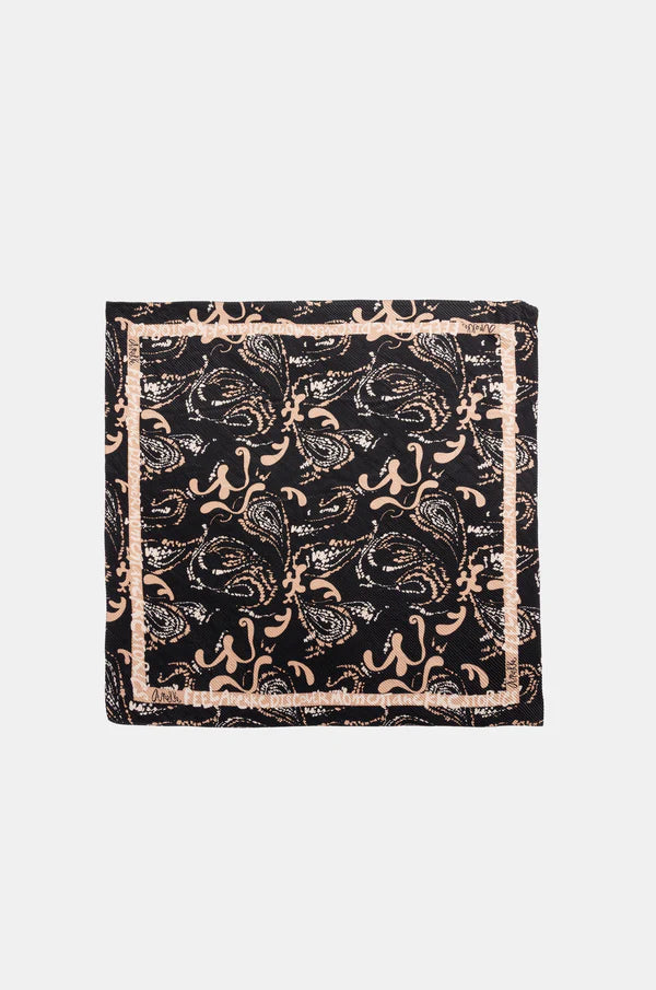 Foulard Anekke elegante con motivo paisley NERO TU | Giò Fashion