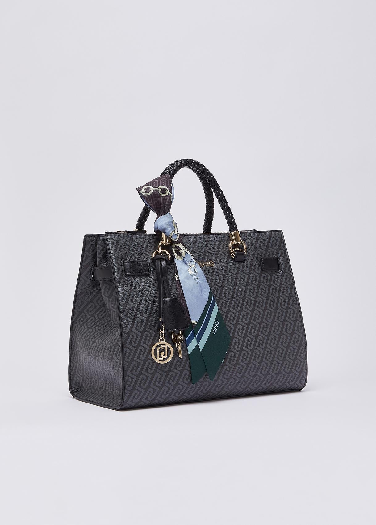 Liu Jo Borsa Satchel Media Donna con Foulard