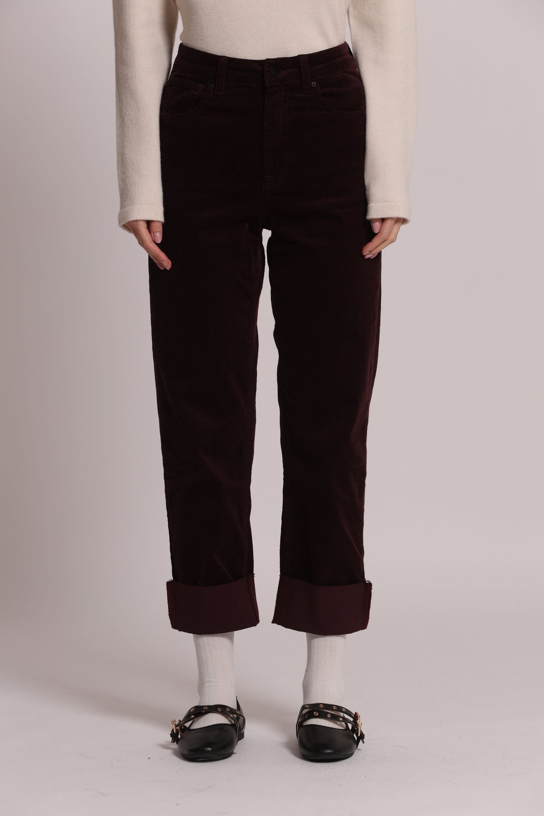 Jeans Cropped Donna Mimi Mua in Velluto