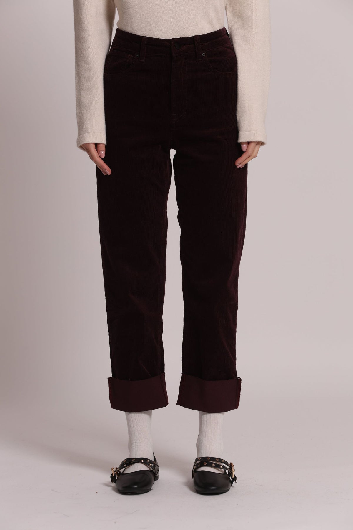 Jeans Cropped Donna Mimi Mua in Velluto