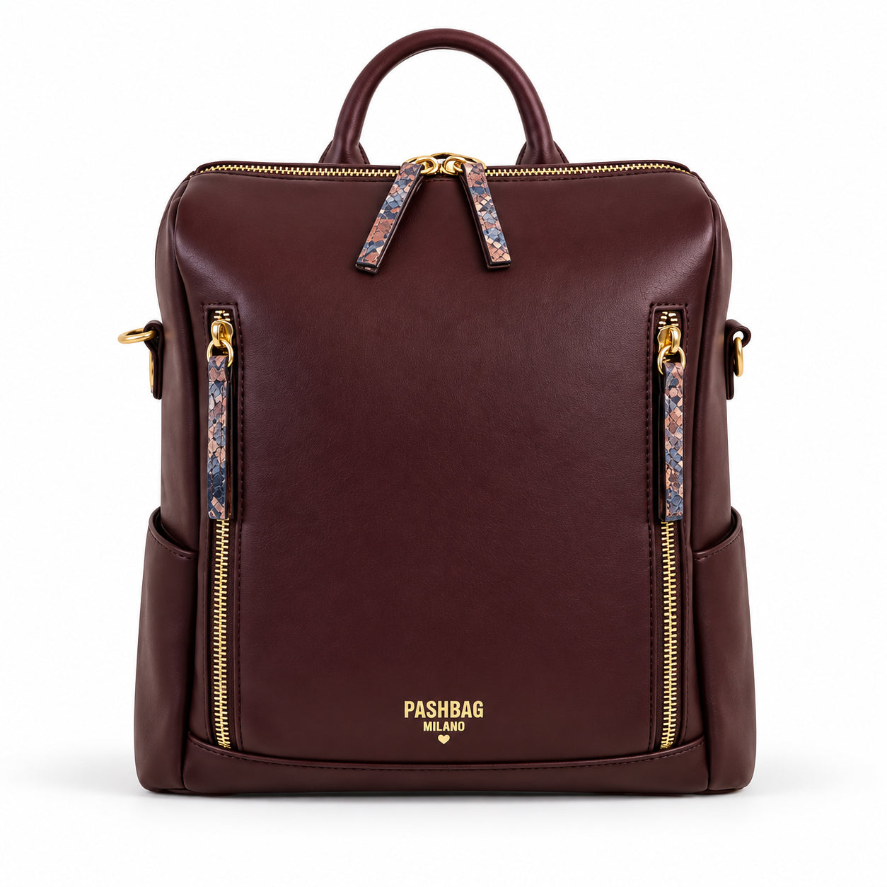 PashBag Zaino Donna con Doppia Zip Frontale