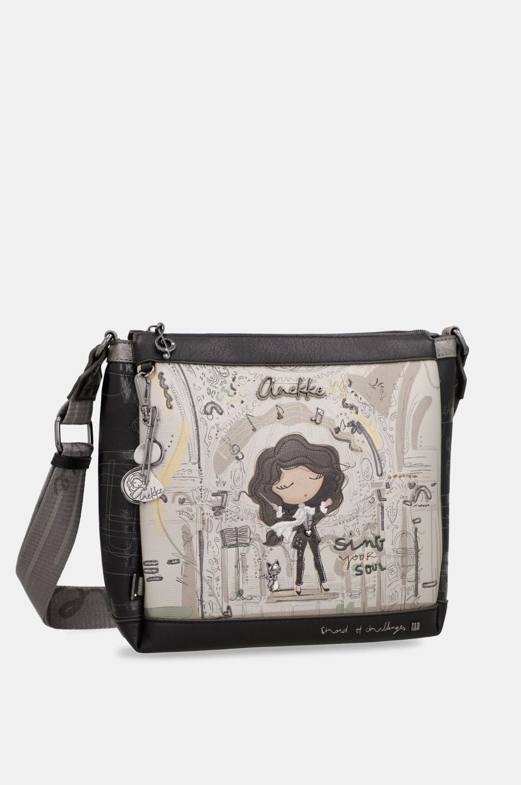 Borsa a Tracolla Media Donna Anekke con 3 Scomparti
