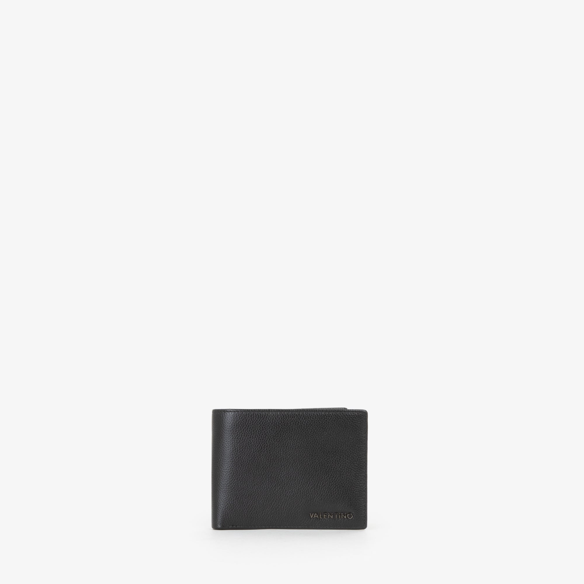 Portafoglio uomo Mario Valentino minimal con texture martellata e stile moderno Nero TU | Giò Fashion