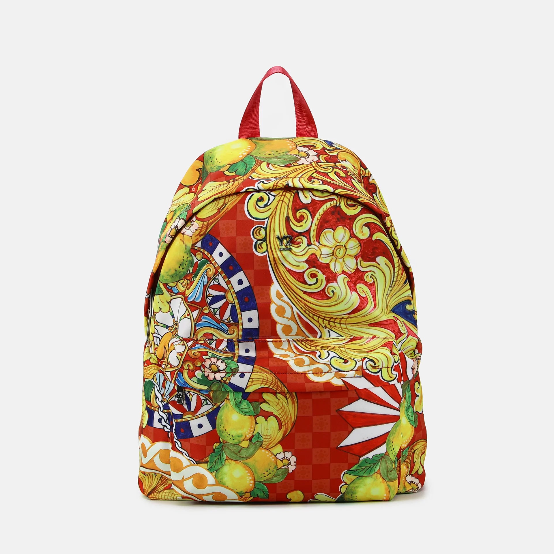 Zaino Y Not con fantasia barocca multicolore Rosso TU | Giò Fashion