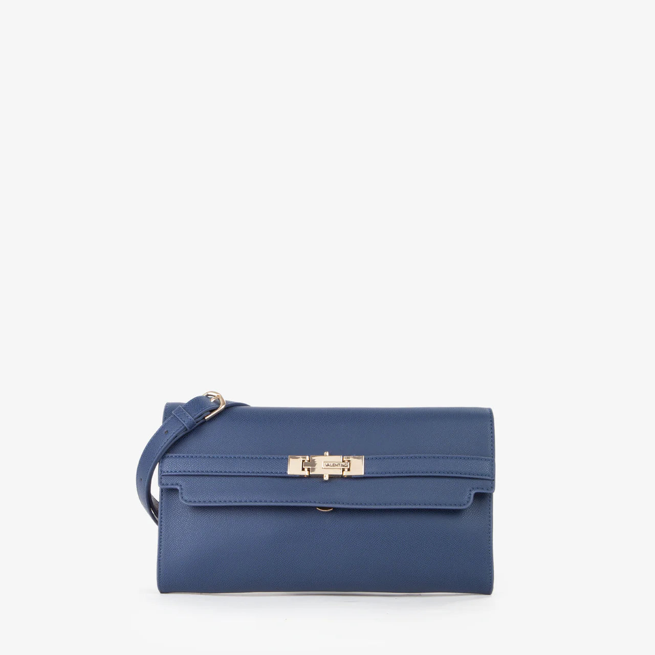Valentino clutch donna elegante con chiusura a patta BLU SCURO TU | Giò Fashion