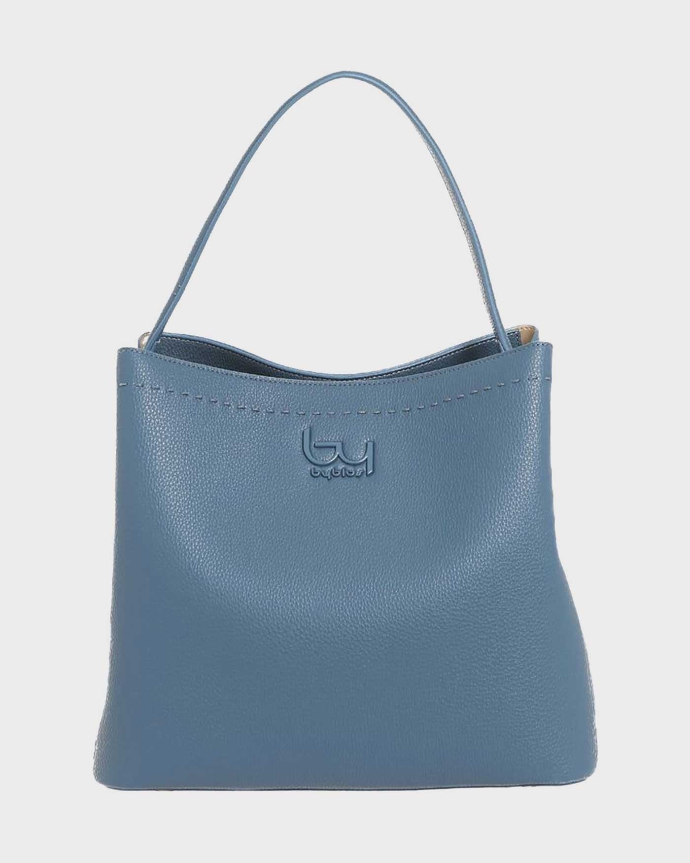 By Byblos borsa a spalla donna dal design essenziale e contemporaneo BLU TU | Giò Fashion