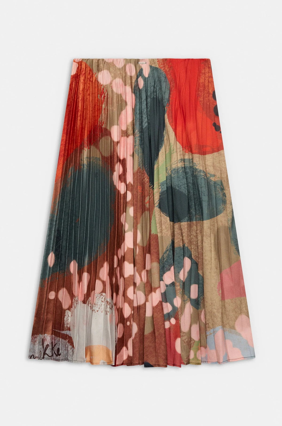 Gonna Midi Plissettata Donna Anekke Blossom con Fantasia Floreale