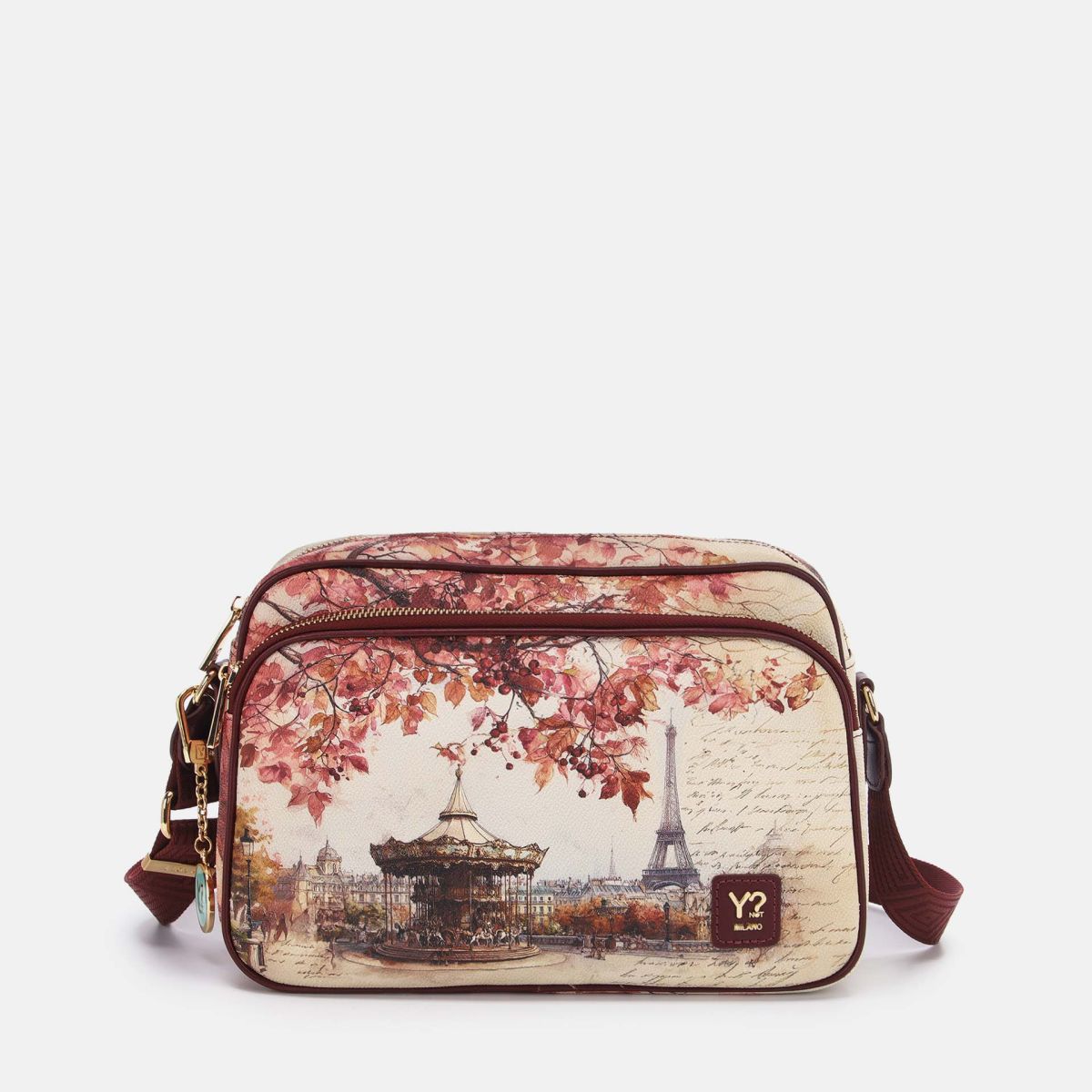Ynot? Yes Bag Borsa Reporter Donna con Tracolla in Tessuto
