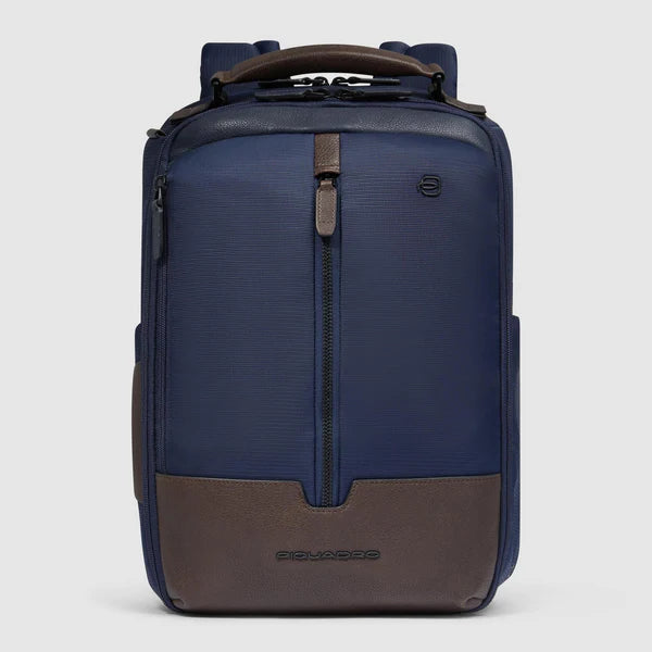 Zaino Piquadro porta PC e tablet in tessuto tecnico con dettagli in pelle BLU SCURO TU | Giò Fashion
