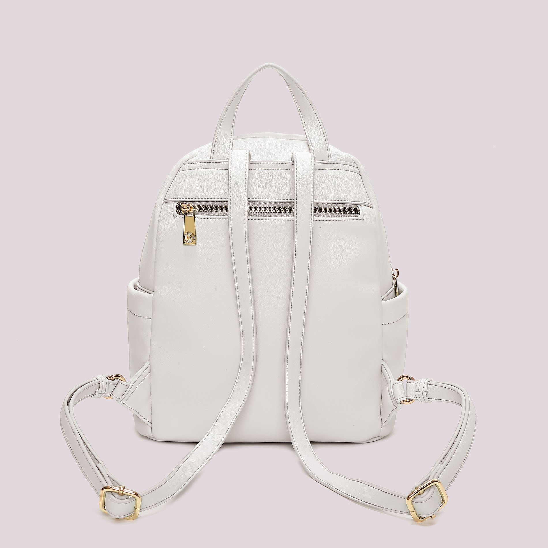 Zaino donna Mimi Mua compatto con motivo trapuntato e design moderno