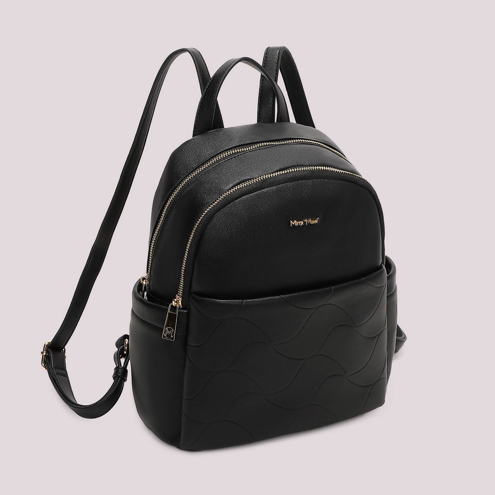 Zaino donna Mimi Mua compatto con motivo trapuntato e design moderno