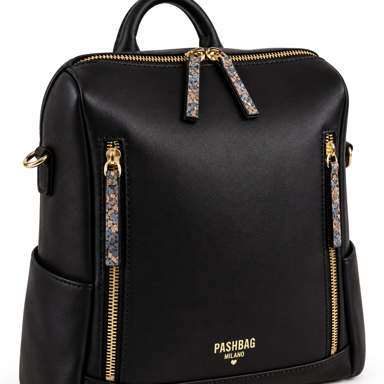 PashBag Zaino Donna con Doppia Zip Frontale
