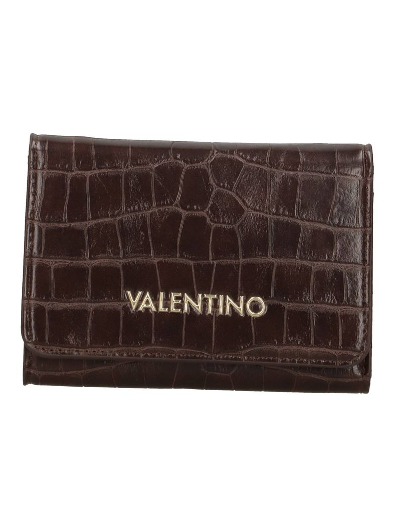 Portafoglio Donna Compatto con Logo e Chiusura Zip