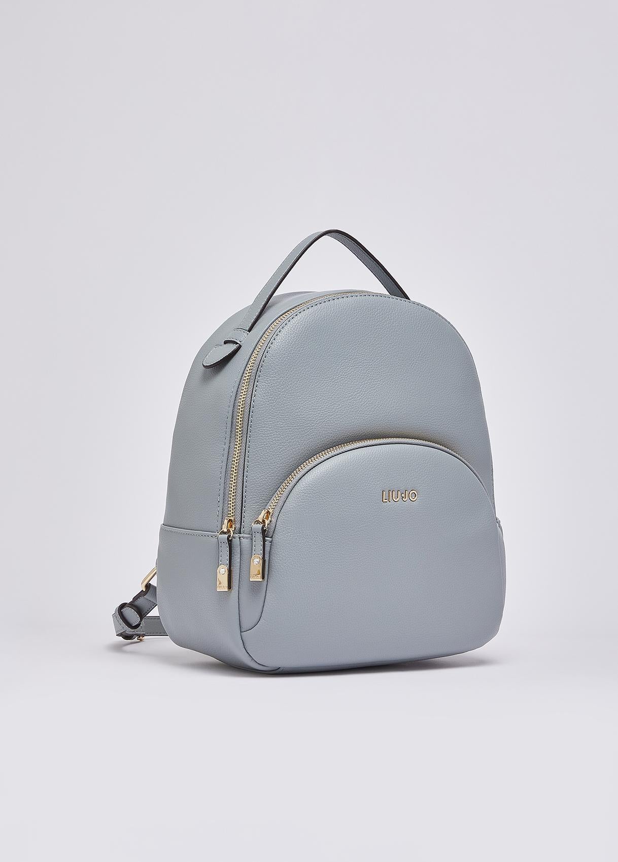 Zaino Liu Jo elegante con tasca frontale e chiusura zip Cloud TU | Giò Fashion