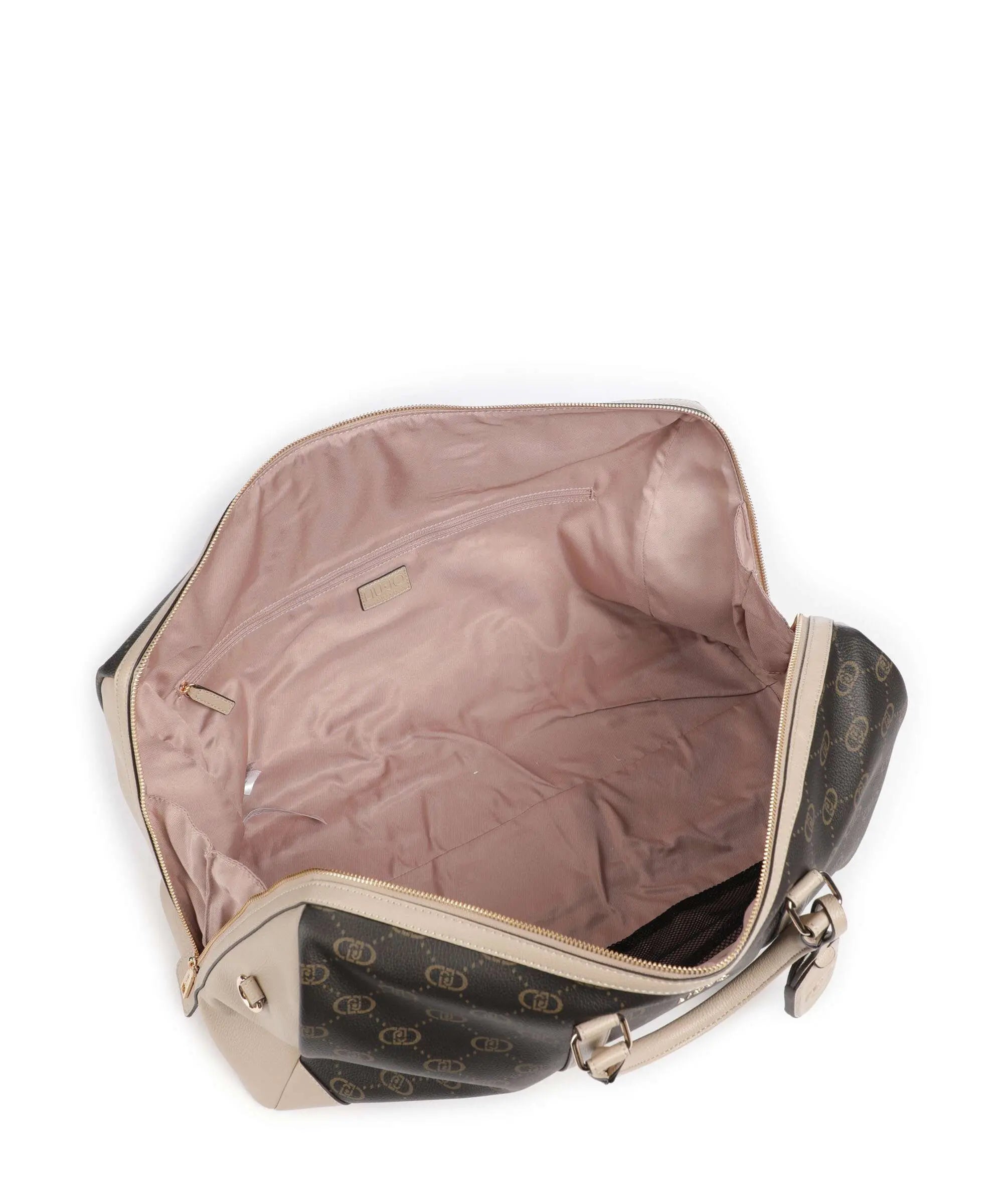Borsa da viaggio Liu Jo con tracolla e logo all over