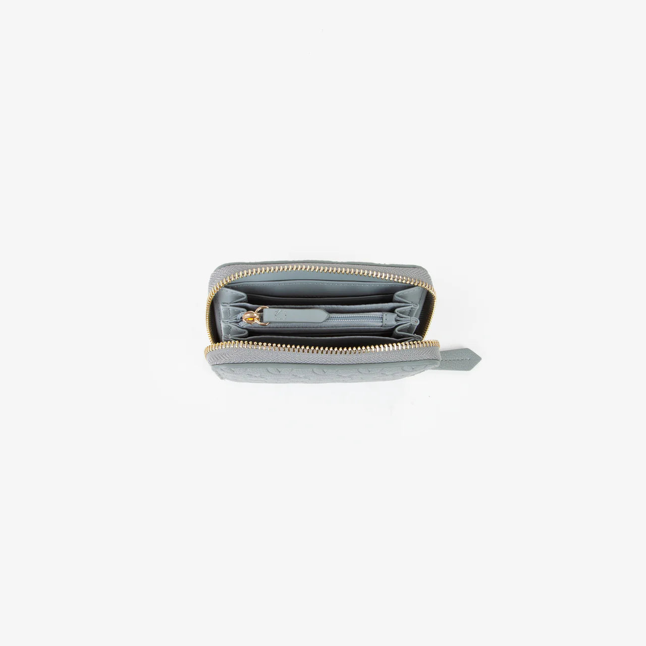 Valentino portafoglio zip around Samba compatto Grigio TU | Giò Fashion