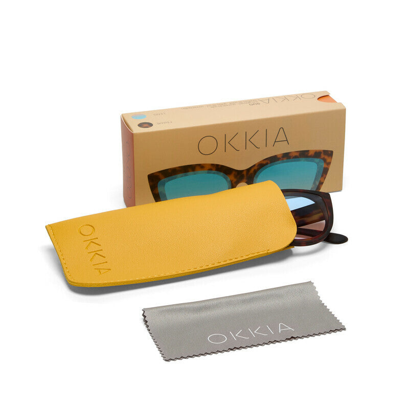 OKKIA Silvia Occhiali da Sole Donna Cat Eye Oversize con Protezione UV400
