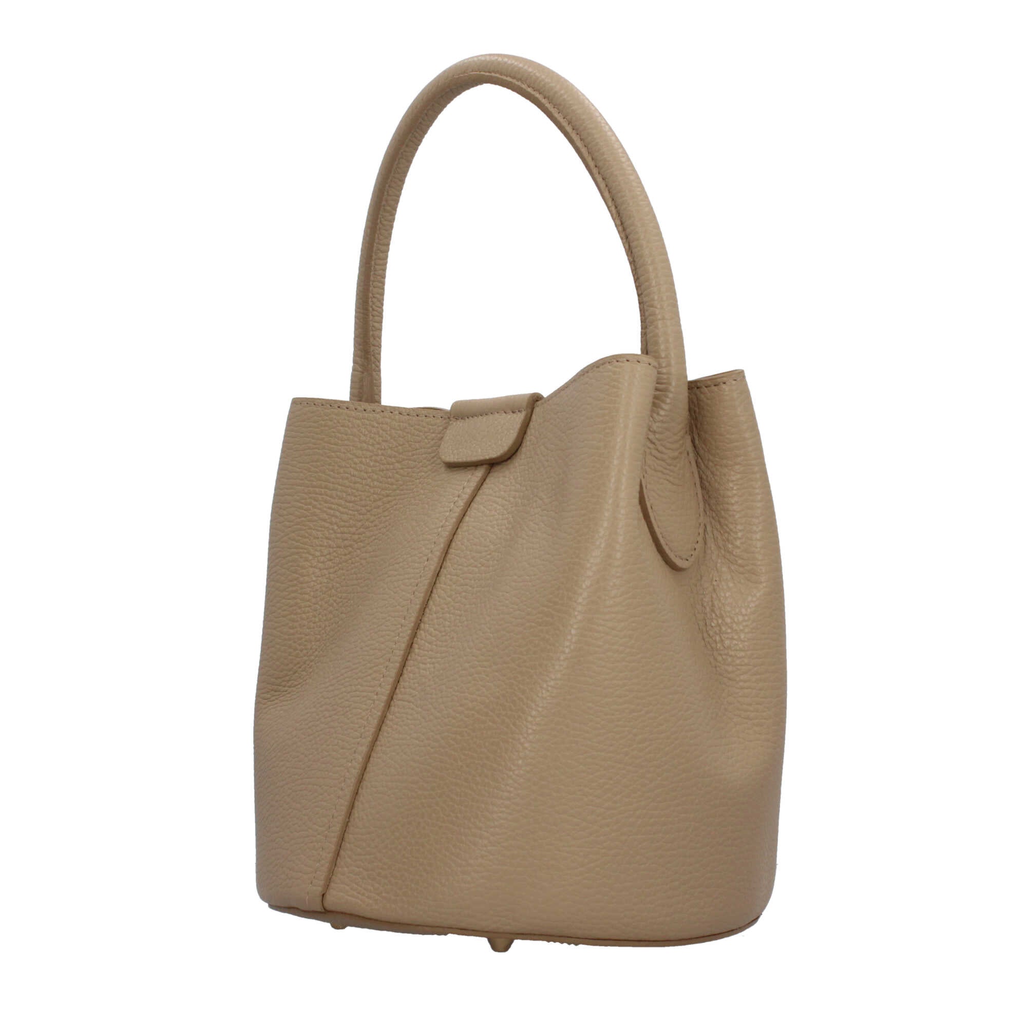 Borsa a secchiello  in pelle Made in Italy